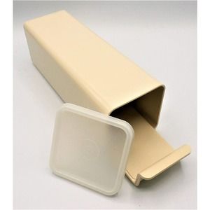 Vintage Tupperware Almond Velveeta Cheese er Storage Keeper Container 1696